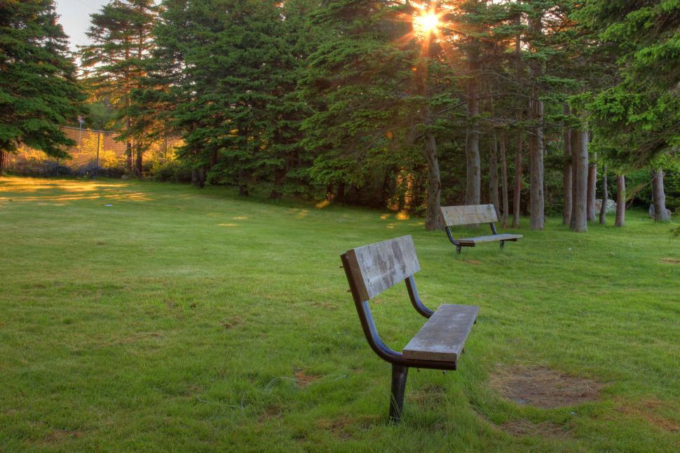Free Image of Park bench 