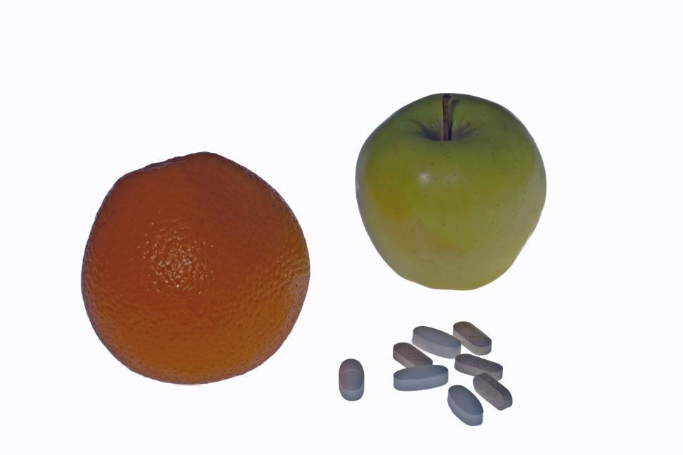 Free Image of Fruit or Pills 