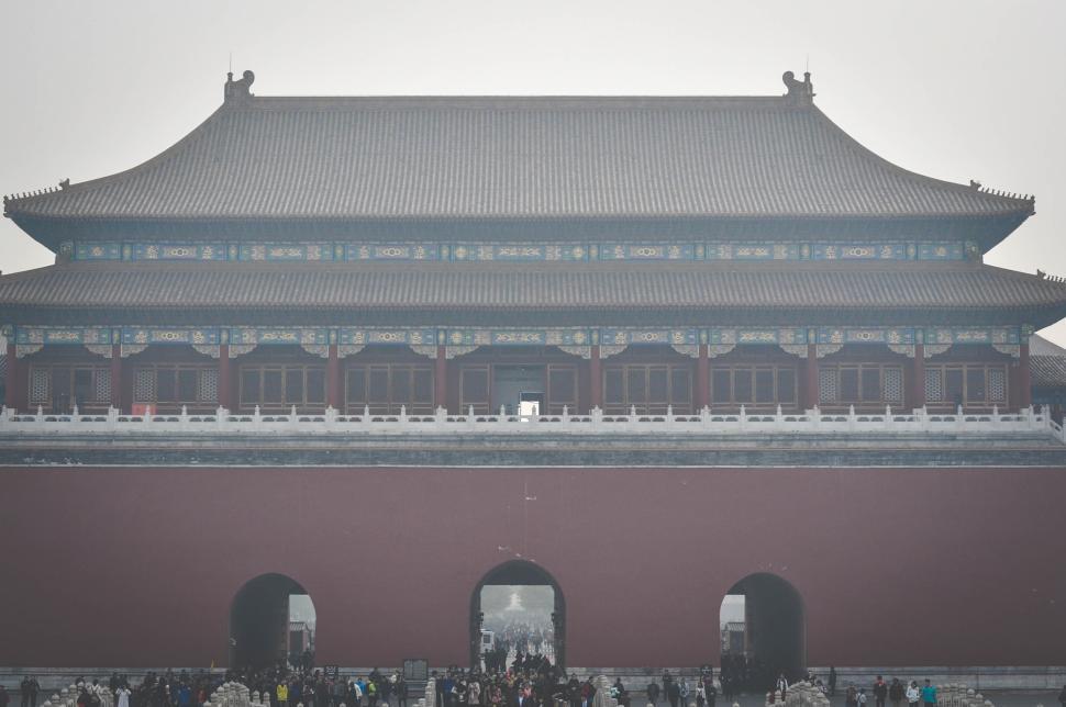 Free Image of Imperial building with traditional Chinese architecture 