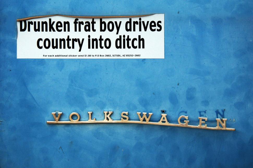 Free Image of Bumper Sticker 