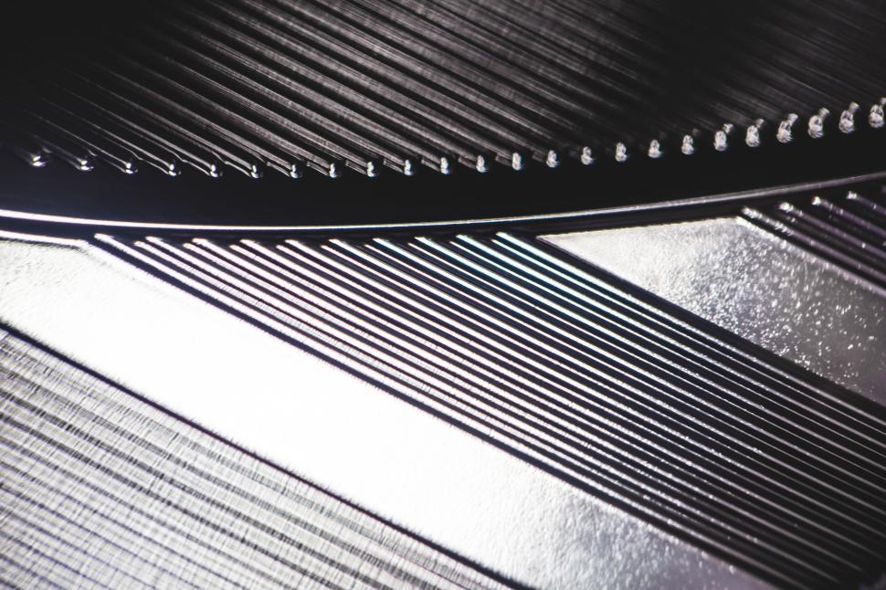 Free Image of Detailed grooves and patterns on a vinyl record 