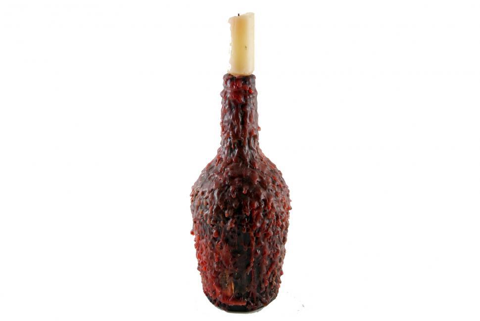 Free Image of Candle Holder Bottle 
