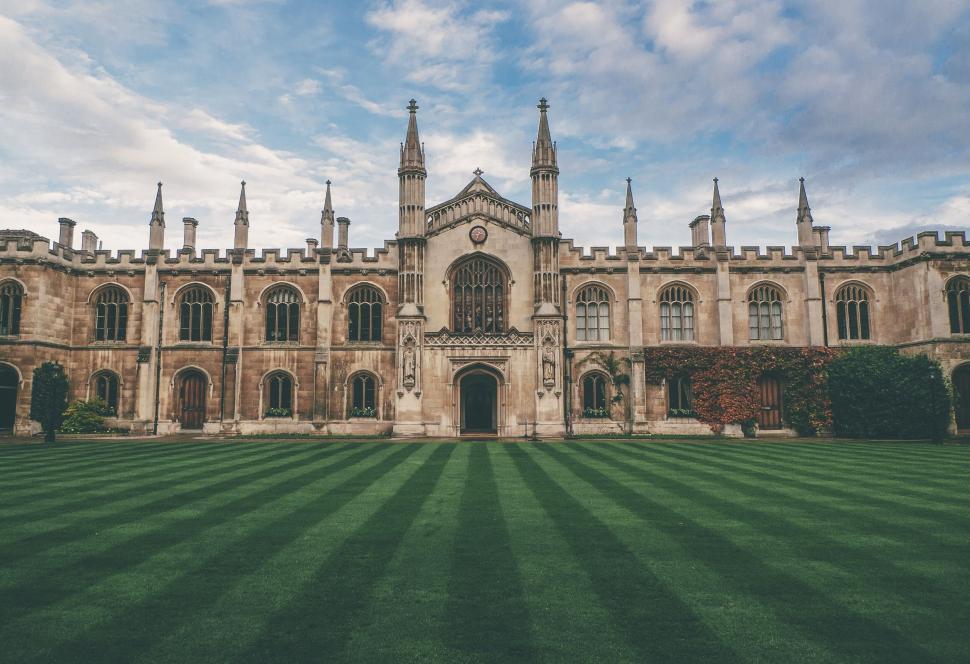 Free Image of Historic Gothic architecture of a university building 