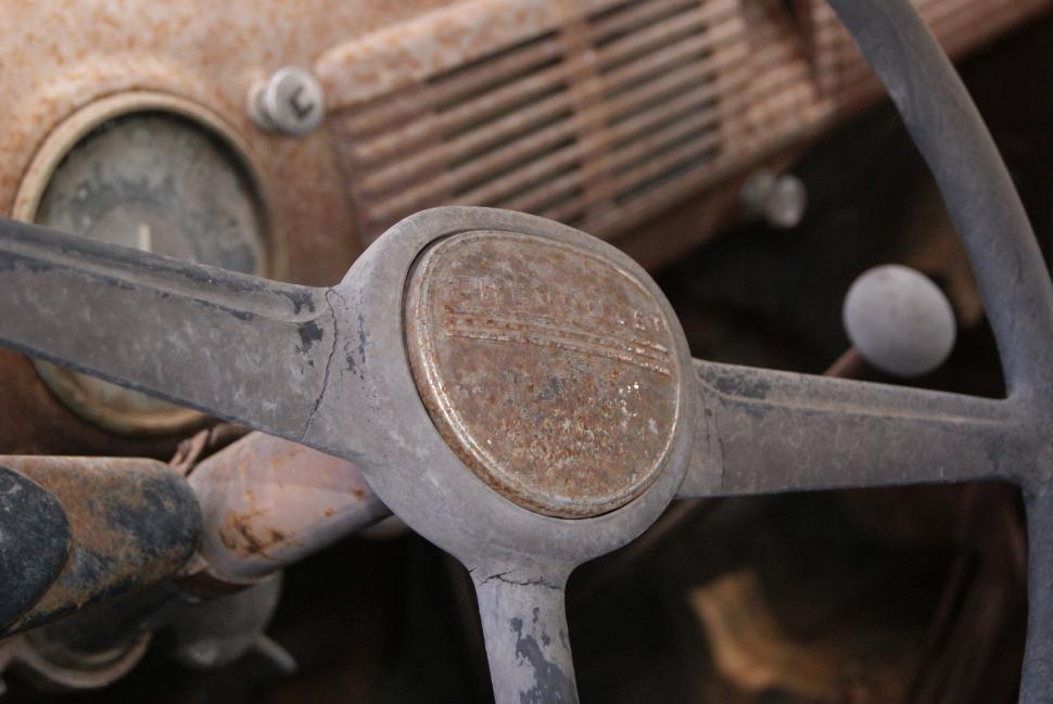Free Image of Old Steering Wheel 