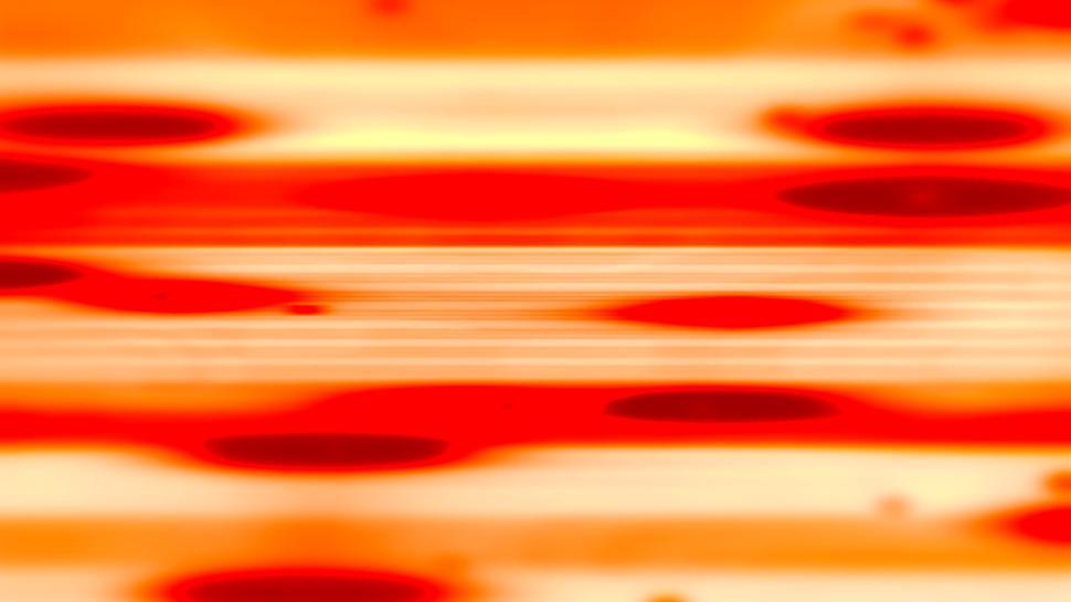Free Image of Horizontal streaks of red and orange creating abstract waves. 