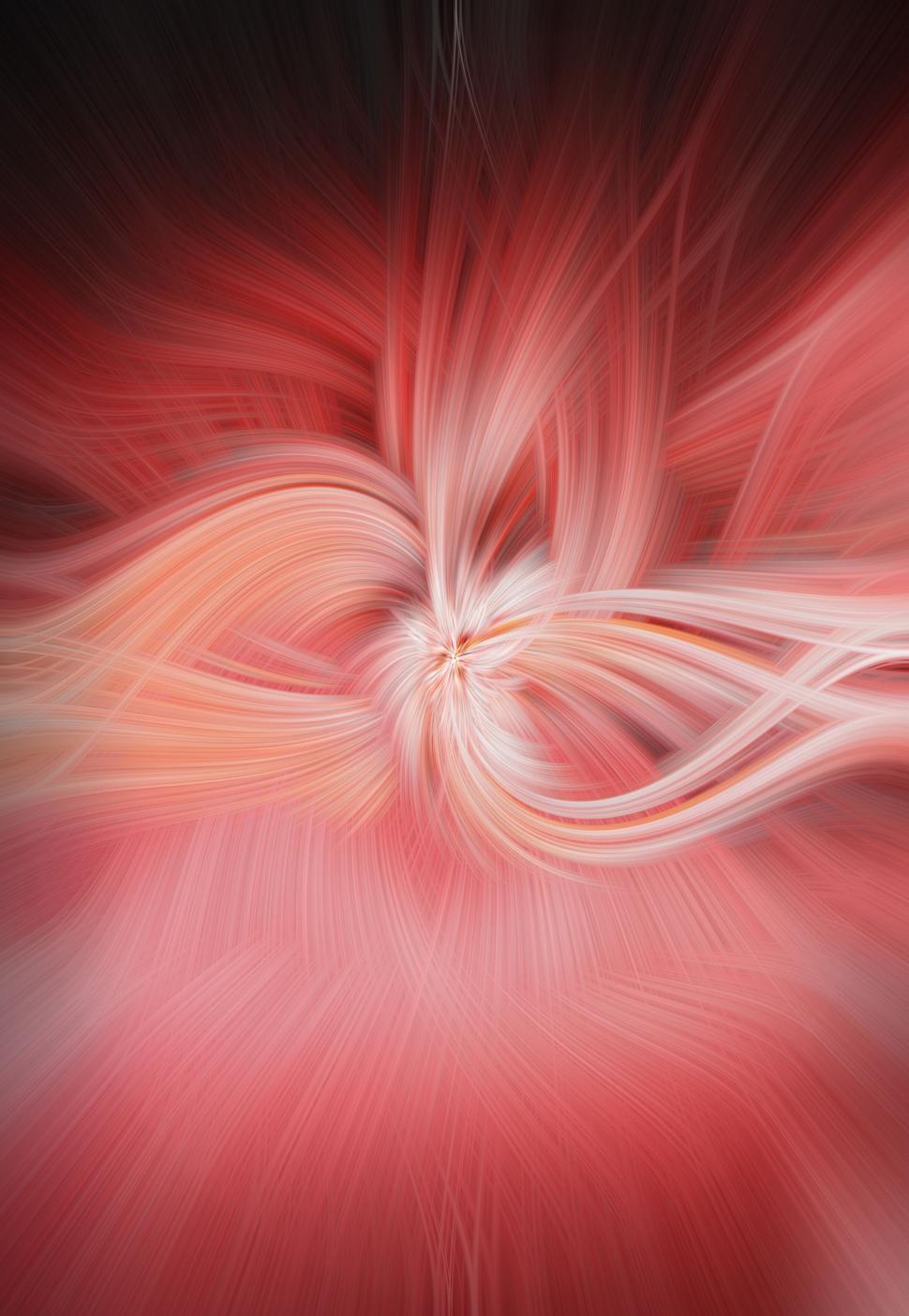 Free Image of Swirling red and white lines forming a central pattern 