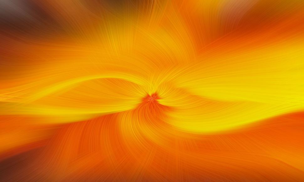 Free Image of Vibrant yellow and orange swirls in a radiant composition 