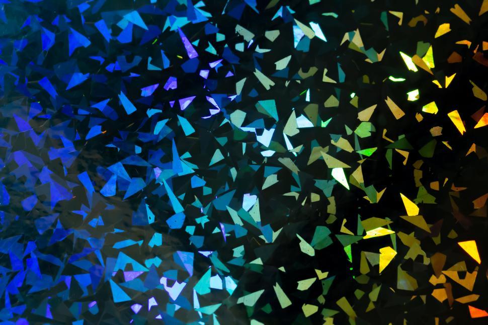 Free Image of Colorful mosaic of abstract triangular shapes in gradient 