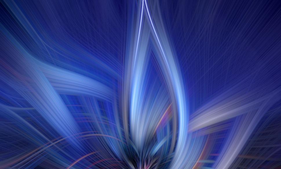 Free Image of Abstract blue and white swirling patterns exuding energy 