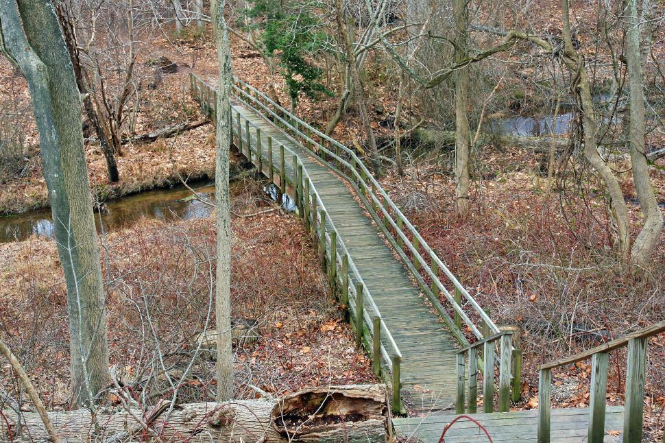 Free Image of Wooden Foot Bridge 