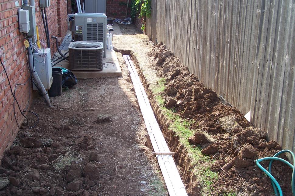 Free Image of Pipes in Trench 
