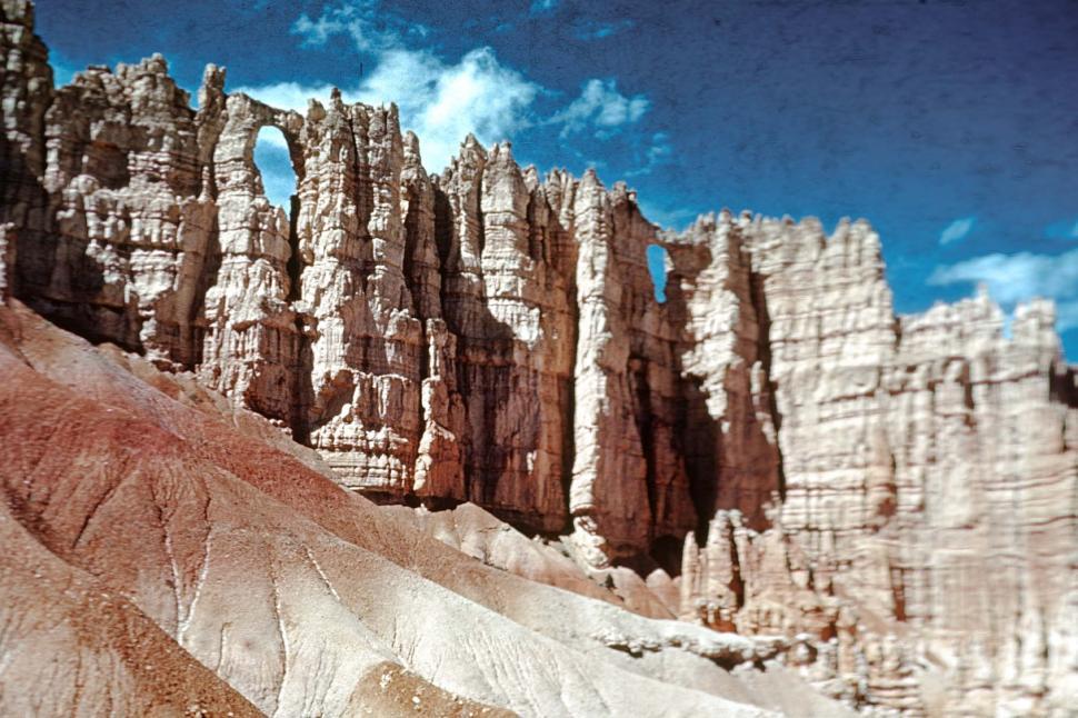 Free Image of Group of Rock Formations With Blue Sky 