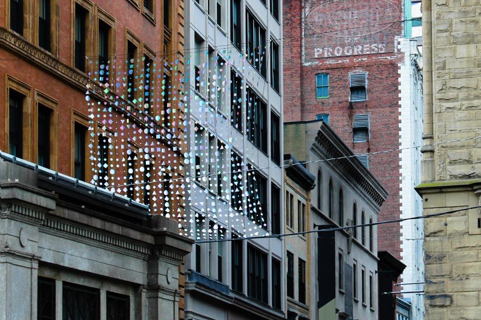 Free Image of Urban architecture showcasing a blend of old and new styles 