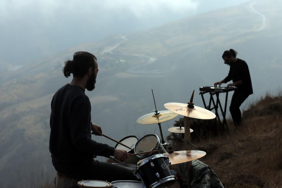 Free Image of Anti-light from a music performer _ Mortaz Band  