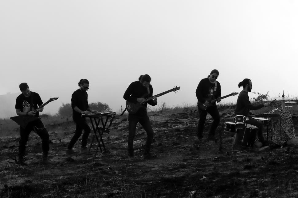 Free Image of performance of a rock group  