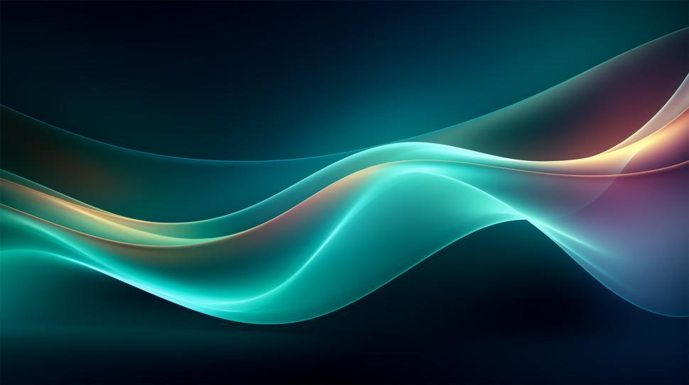 Free Image of Flowing abstract lines create an ethereal atmosphere in the art piece 