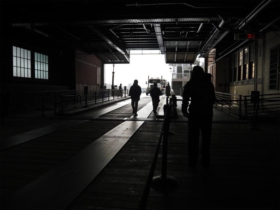 Free Image of Governors Island Ferry Docked At Lower Manhattan Terminal 