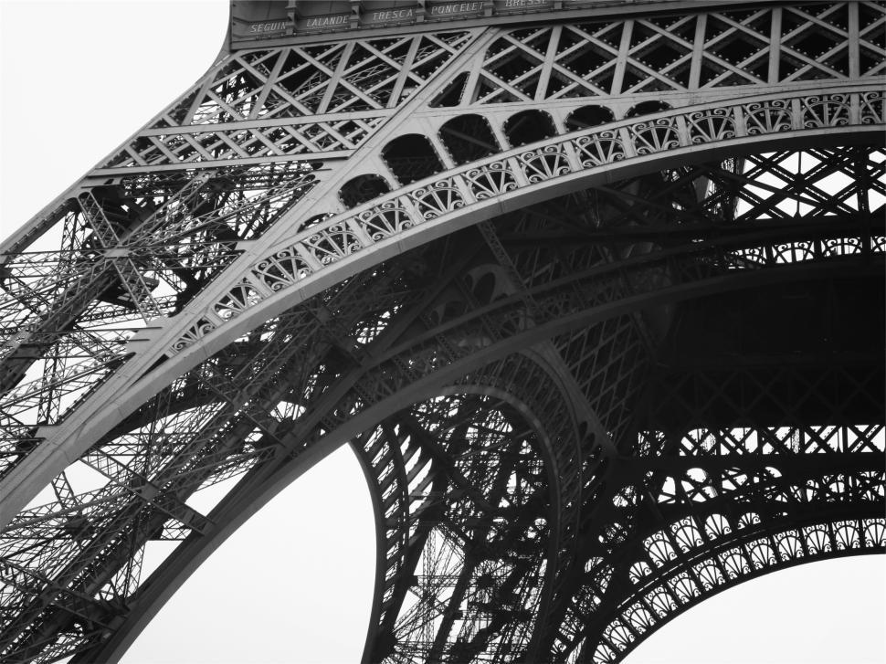 Free Image of Eiffel Tower s intricate structure highlights engineering brilliance and history 