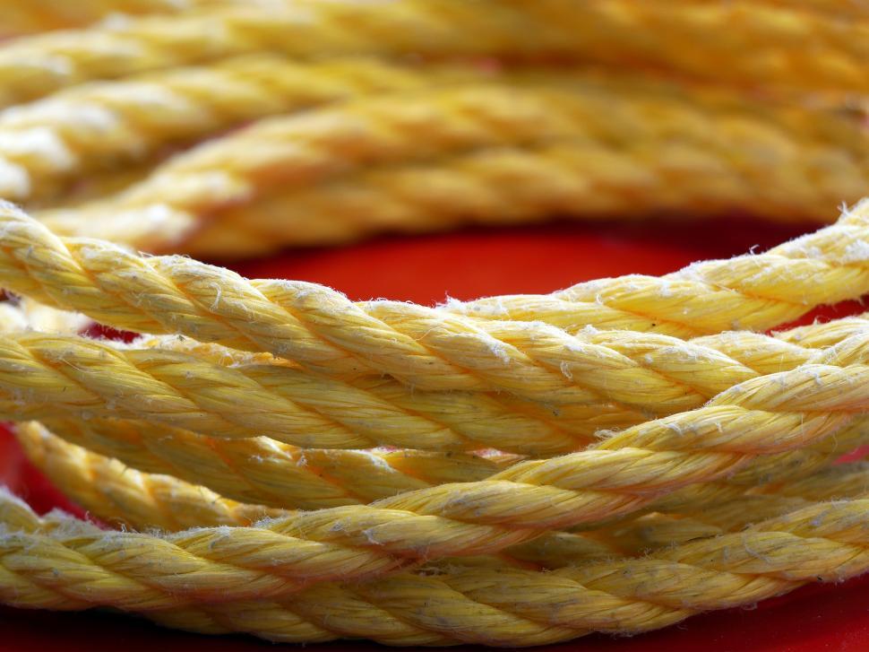Free Image of Yellow Nylon Rope 