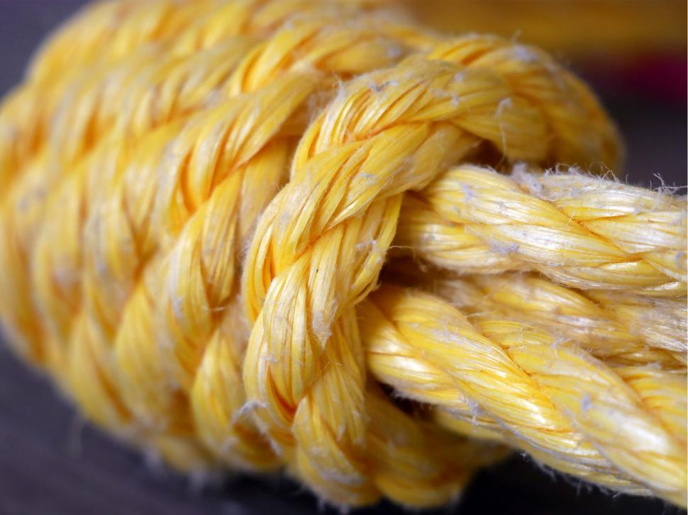 Free Image of Yellow Nylon Rope 