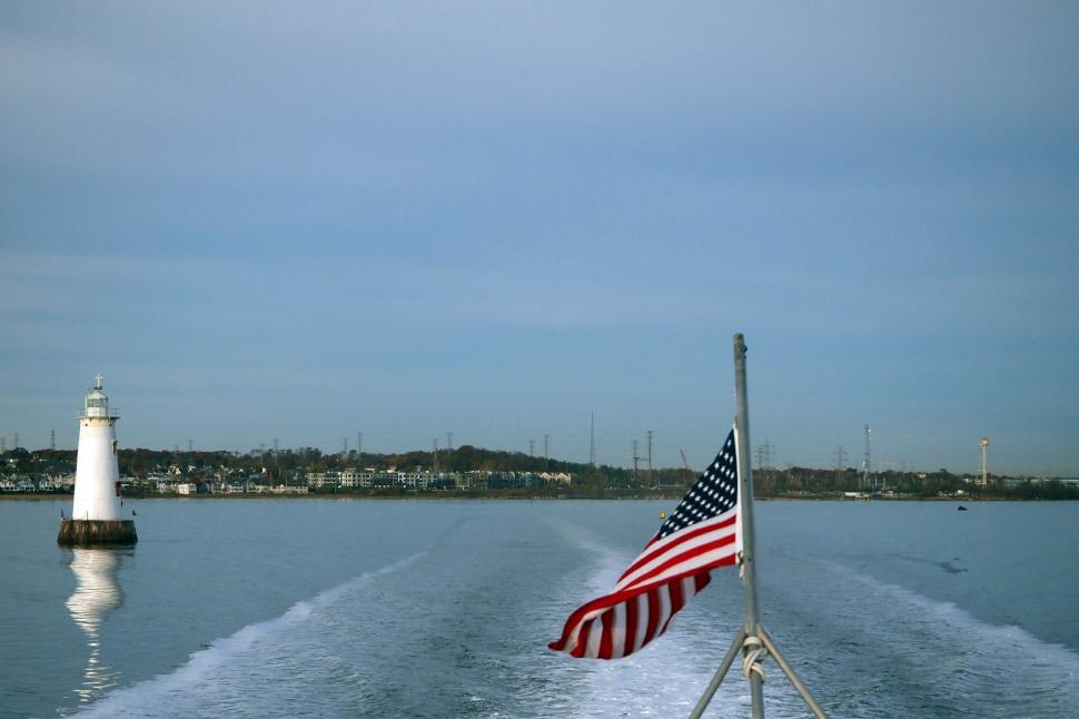 Free Image of Ferry Boat Wake 
