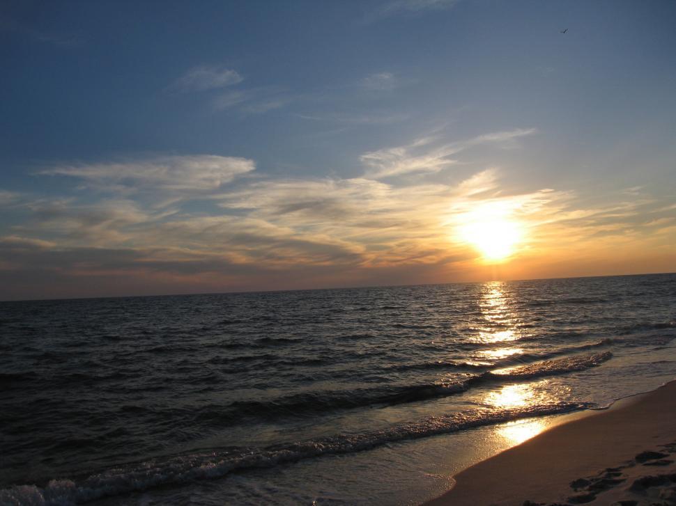 Free Image of Beach Sunset 