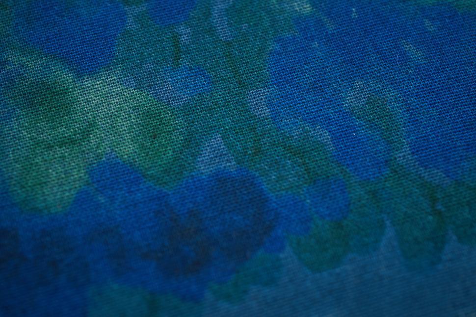 Free Image of Textured fabric in blue and green shades showcasing a vibrant design 
