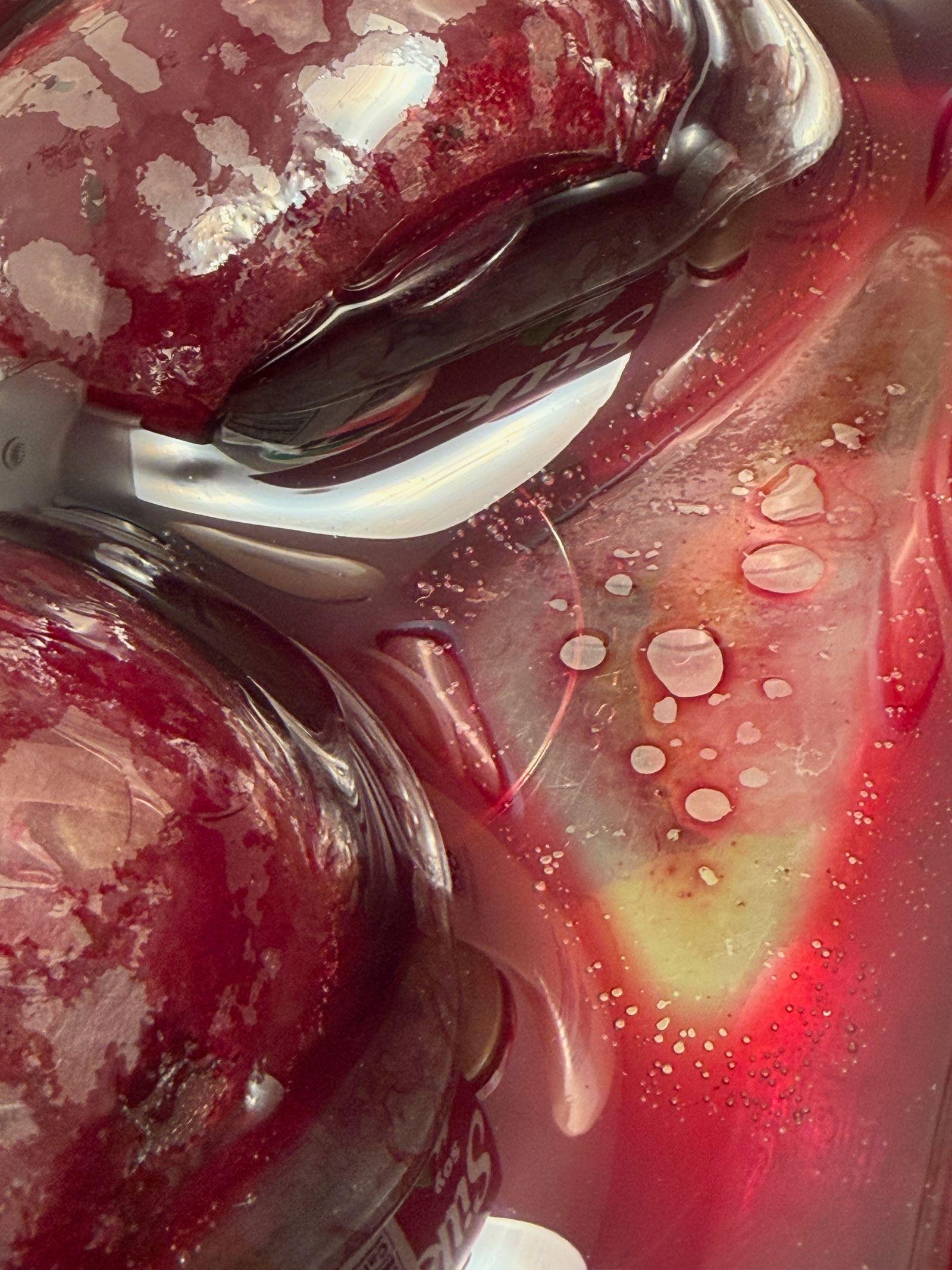 Free Image of Close-up of cooked beets in shrink wrapped container with bubble 