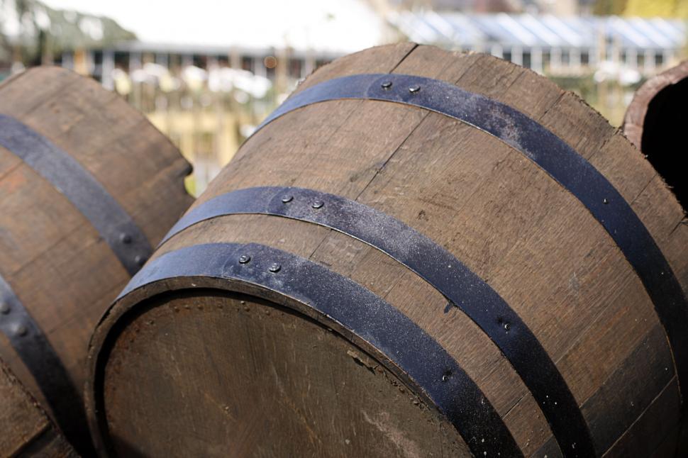 Free Image of half barrels 