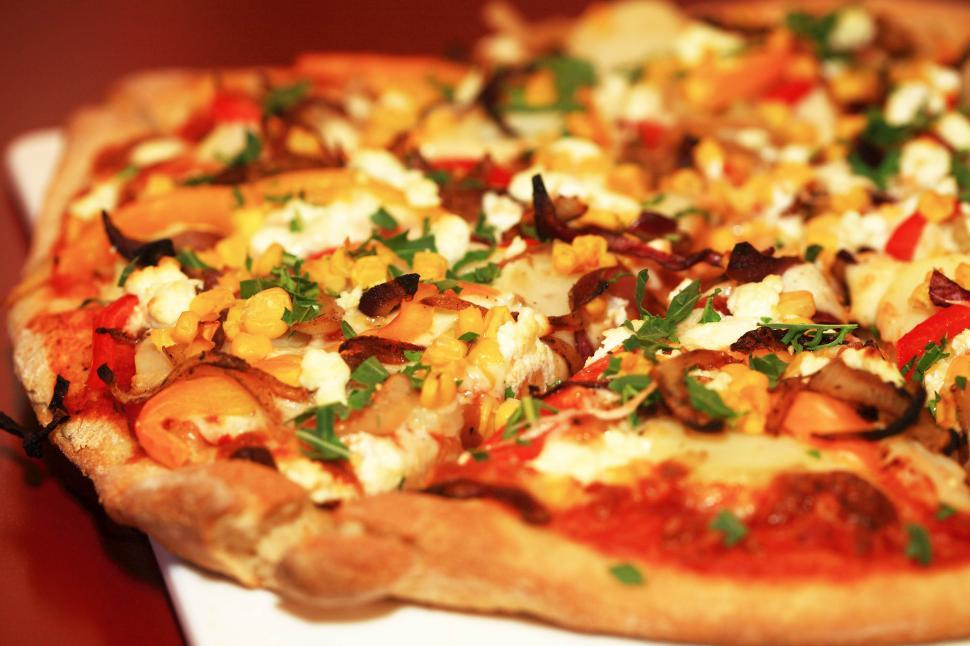Free Image of a whole pizza 