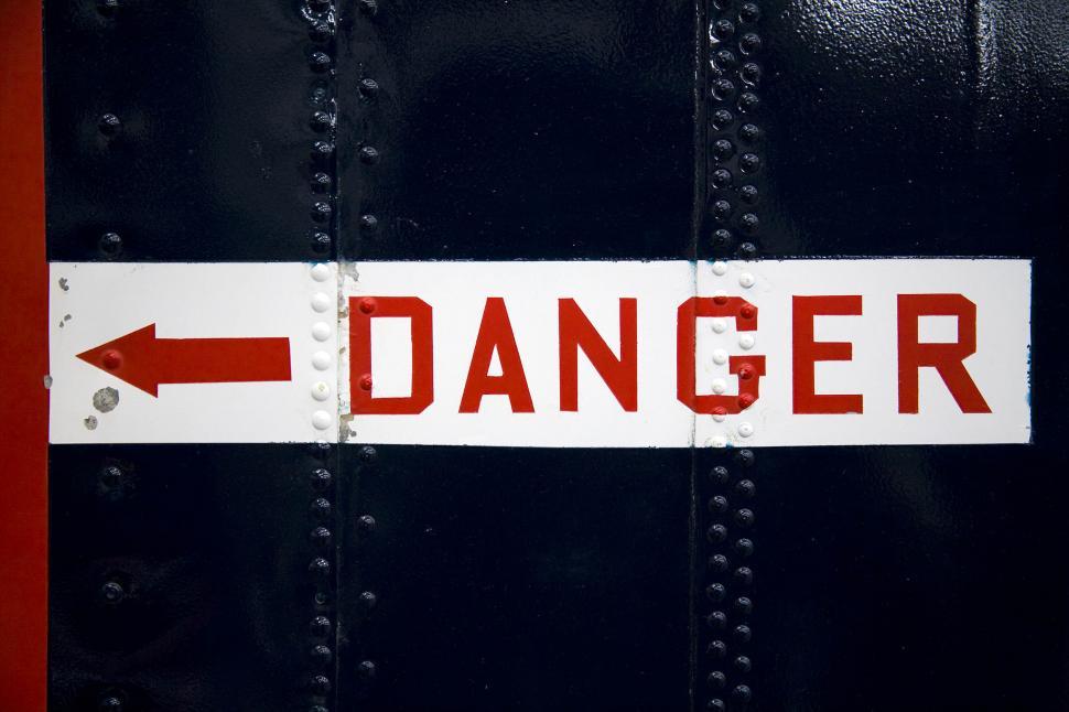 Free Image of aircraft danger sign 