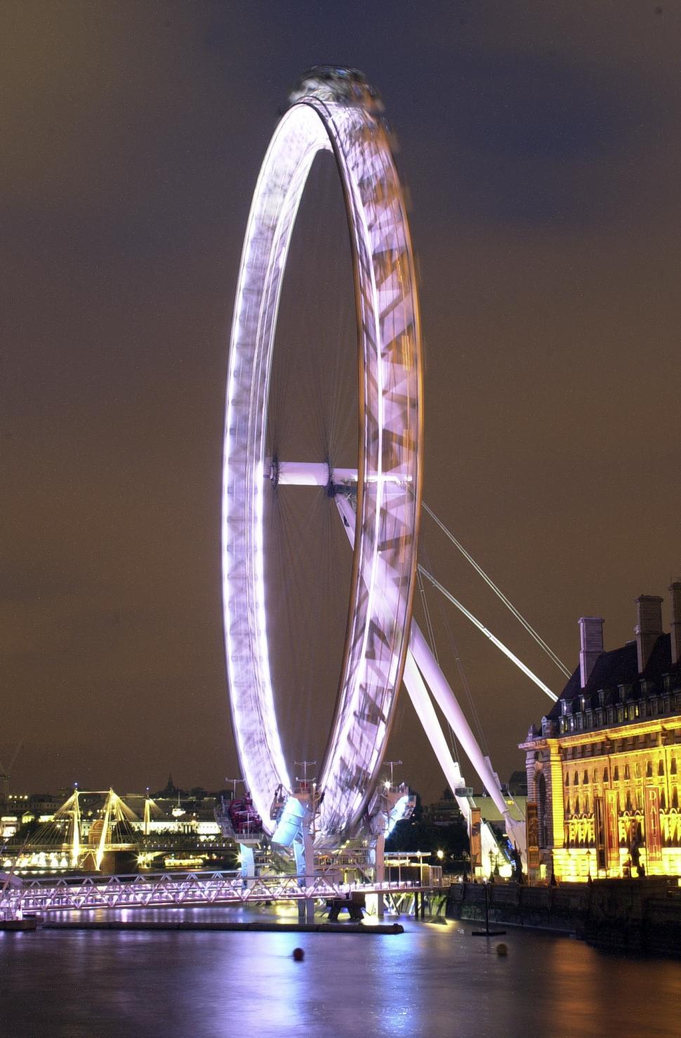 Free Image of London Eye at night 
