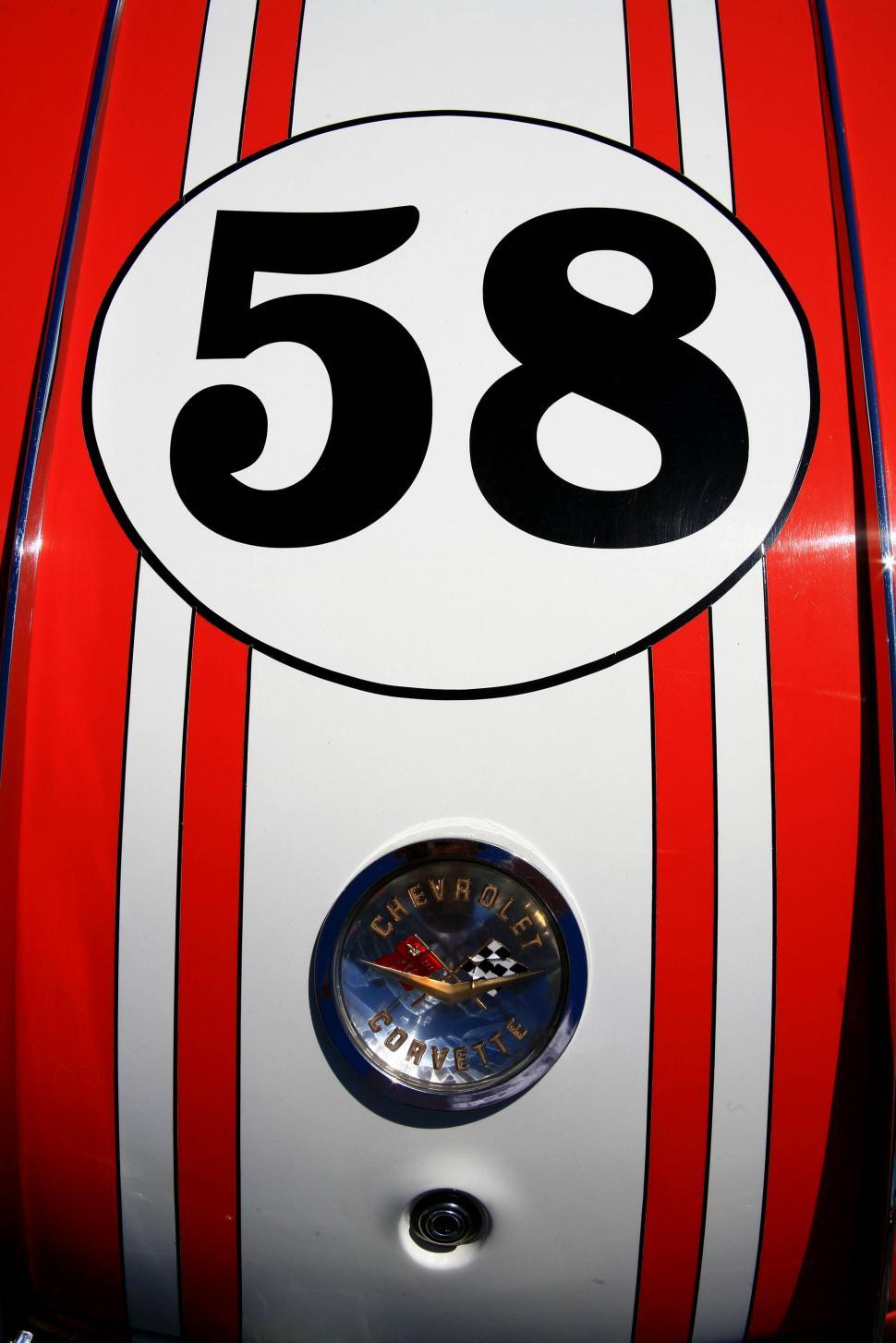 Free Image of Corvette 1958 Close up 