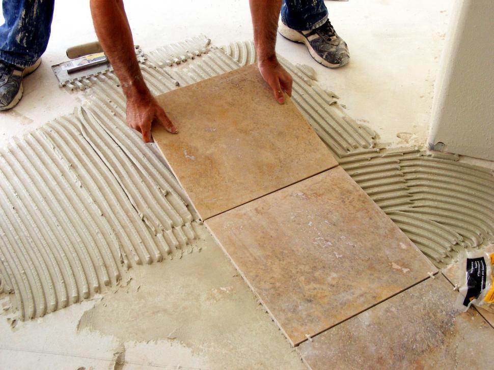 Free Image of Working With Tile Floors 