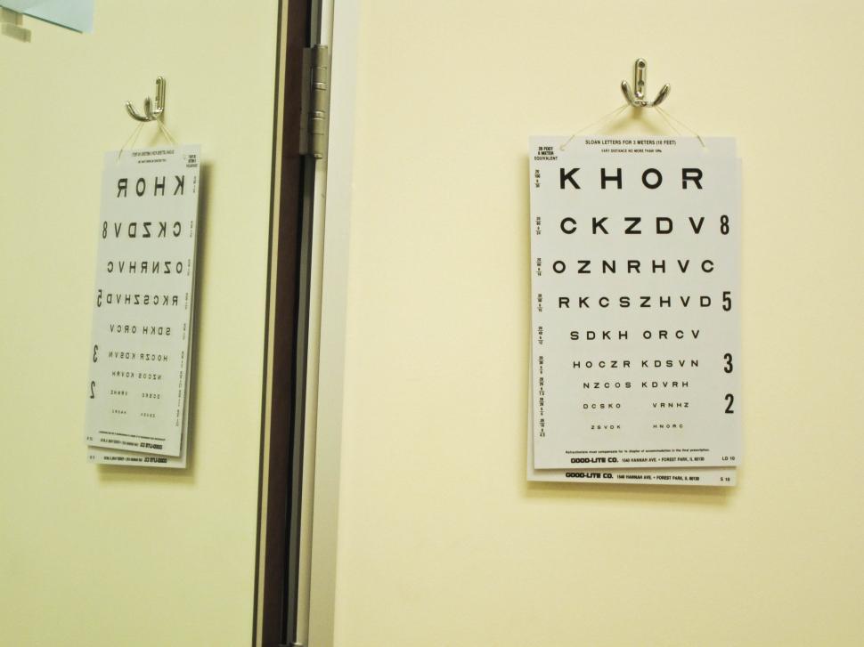 Free Image of Eye Exam Chart 