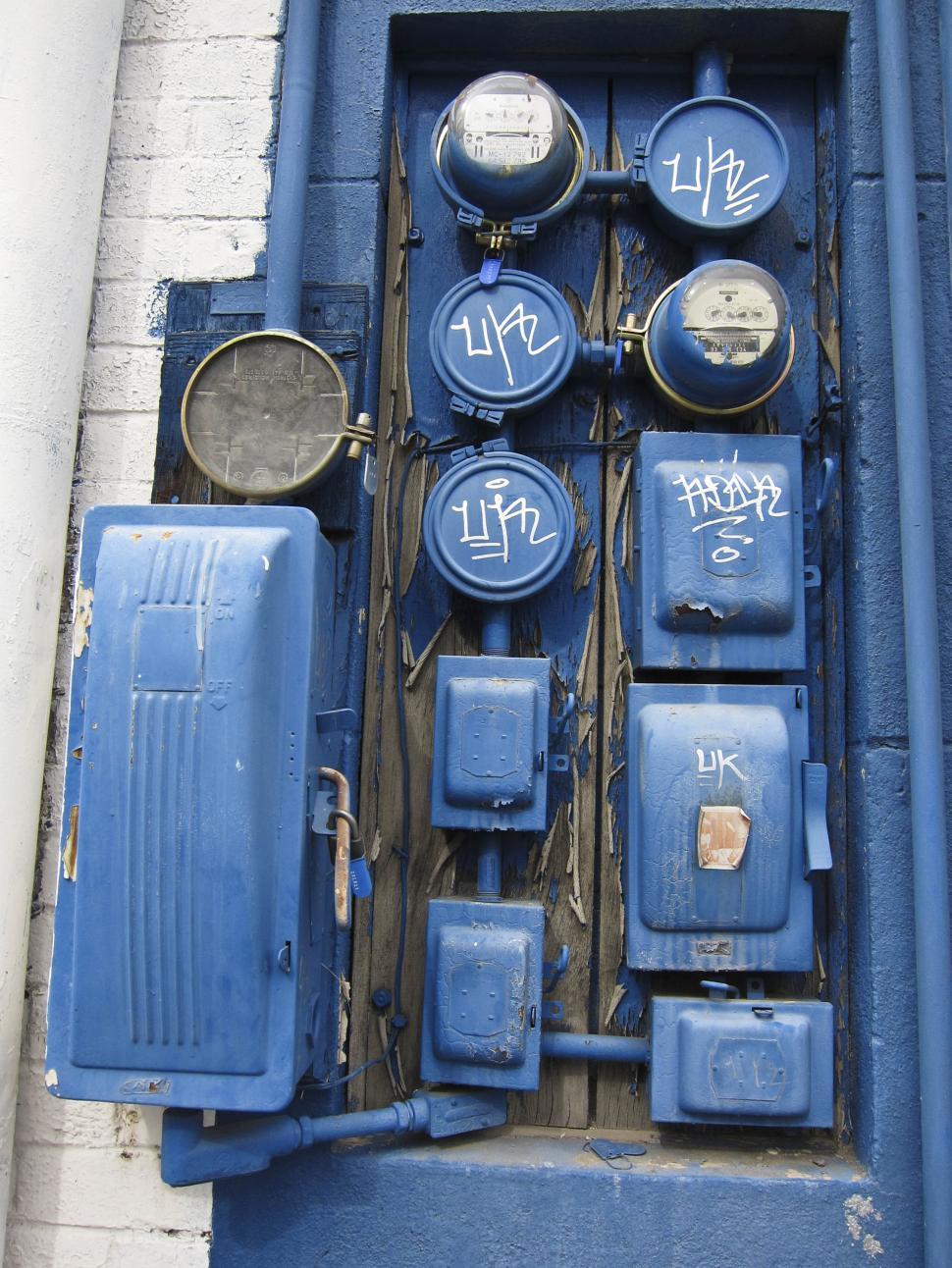 Free Image of Electric meters 