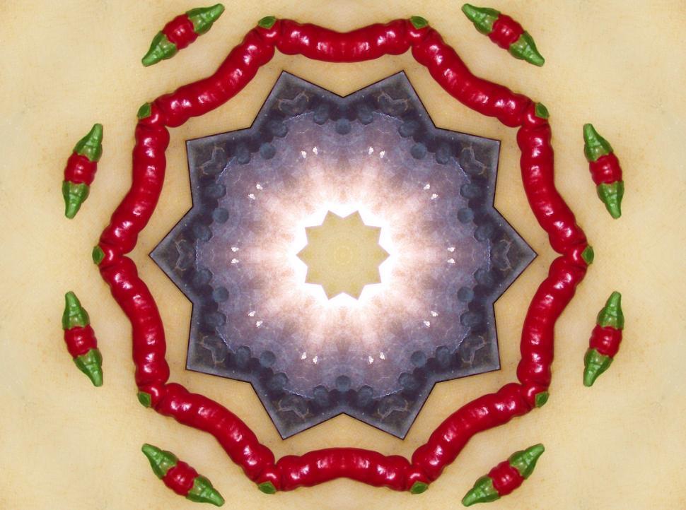 Free Image of Kaleidoscope star background image 4 