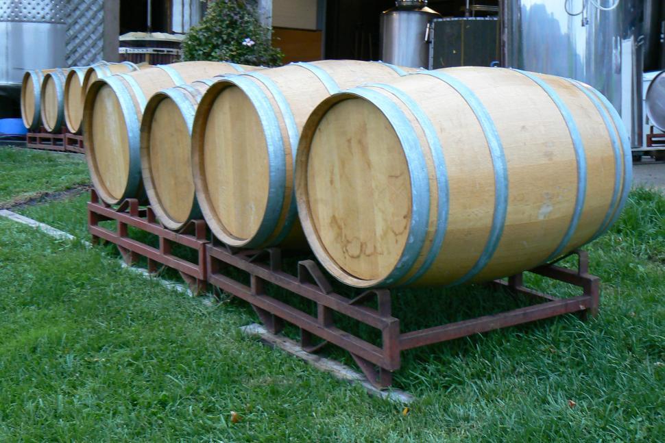 Free Image of Wine Barrels 