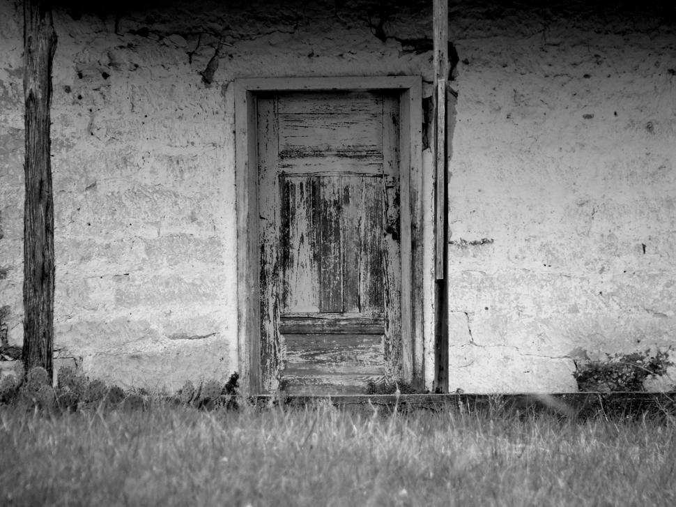 Free Image of Old house front door 