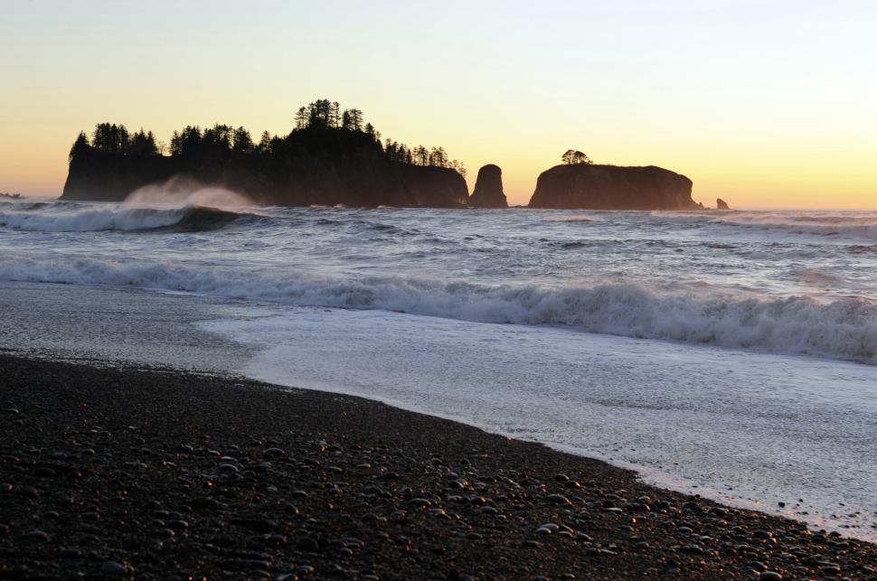 Free Image of Rialto Beach Sunset 
