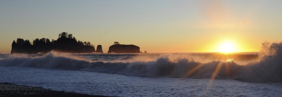 Free Image of Rialto Beach Sunset 