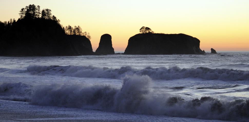 Free Image of Rialto Beach Sunset 