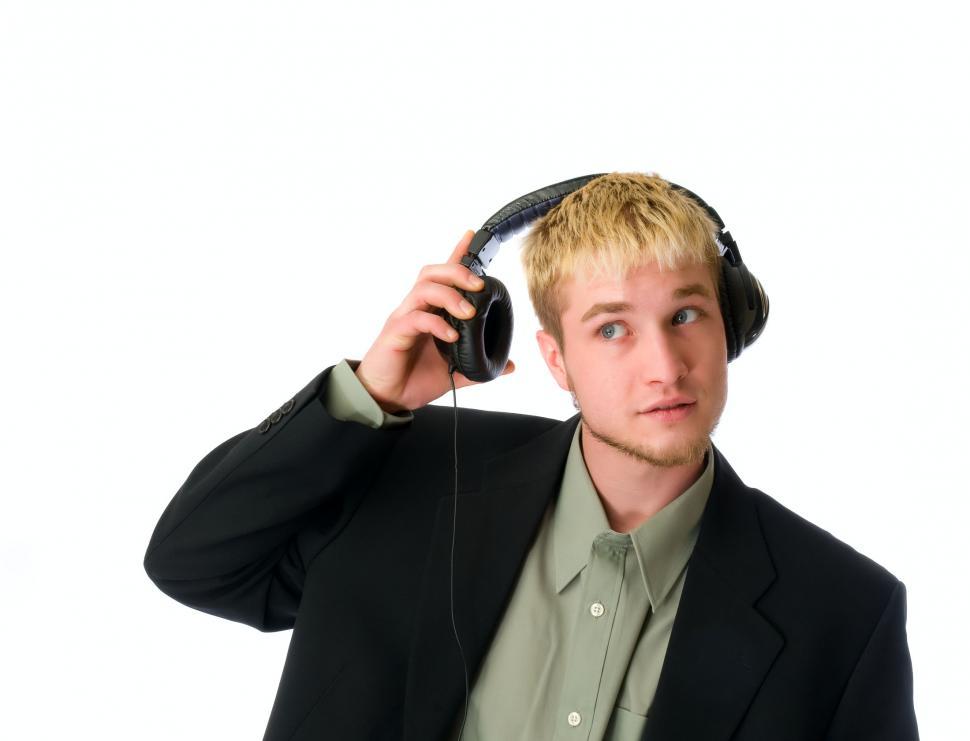 Free Image of Young Man with Headphones 