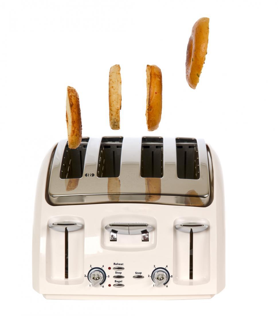Free Image of Toasted Flying Bagels 