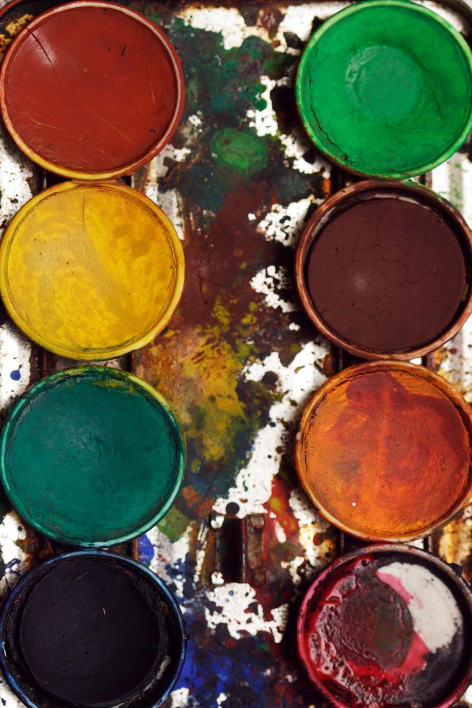 Free Image of Watercolor paints 