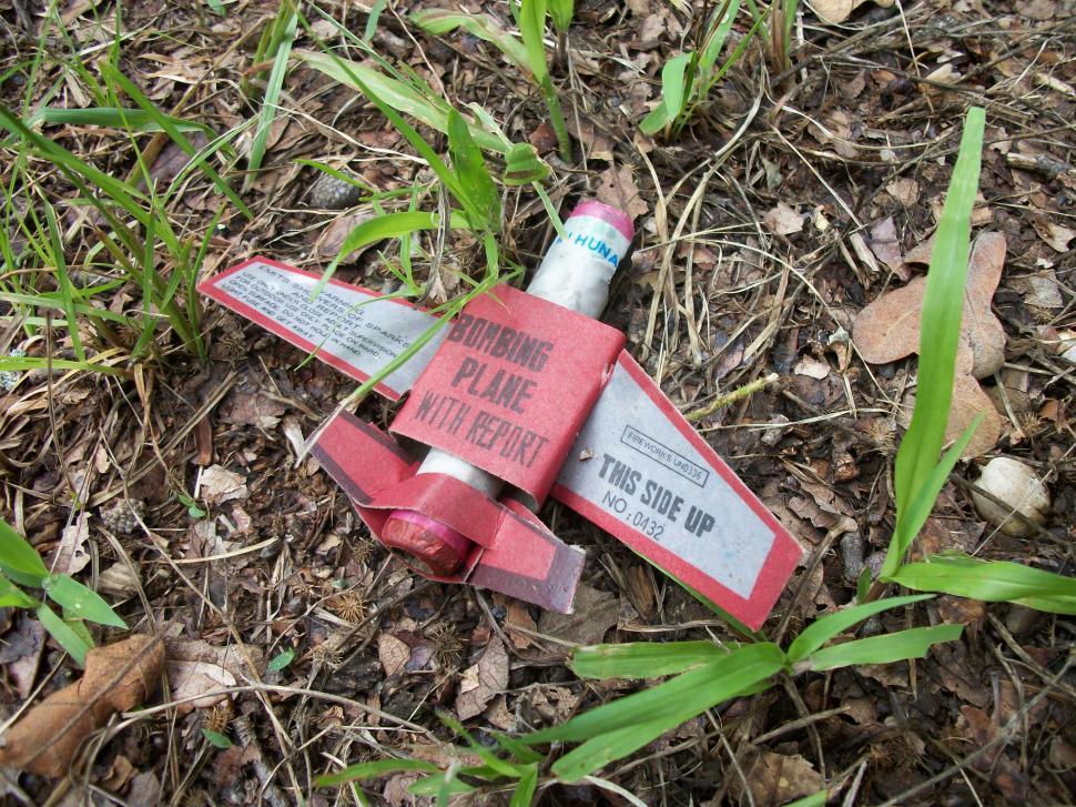Free Image of Broken Plane Abandoned in Grass 