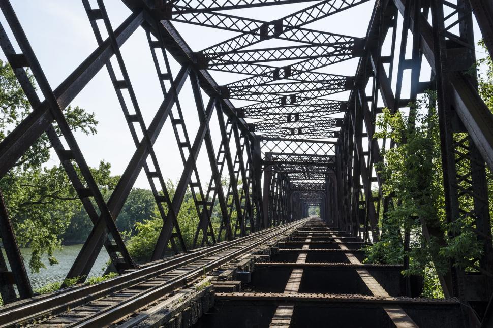 Free Image of Johnson City NY to Vestal NY RR Bridge 