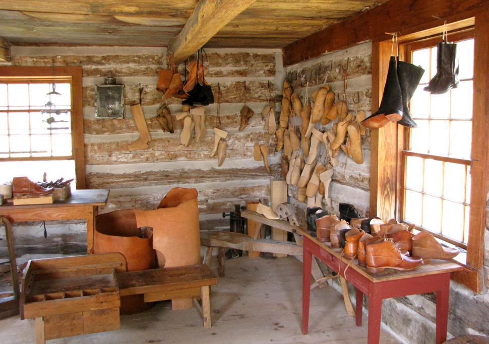 Free Image of Shoemakers workshop 