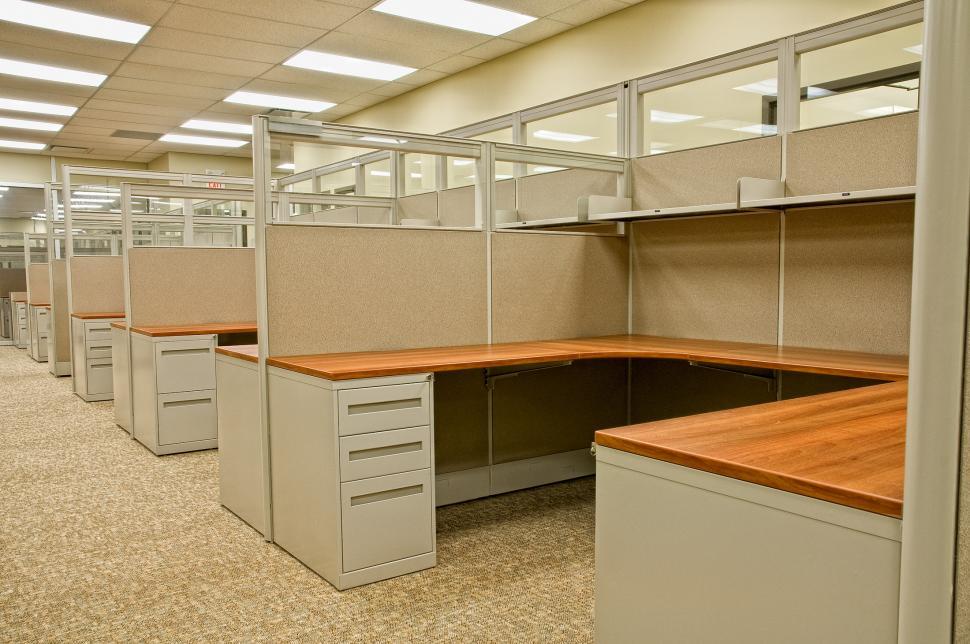 Free Image of Office Cube Spaces 