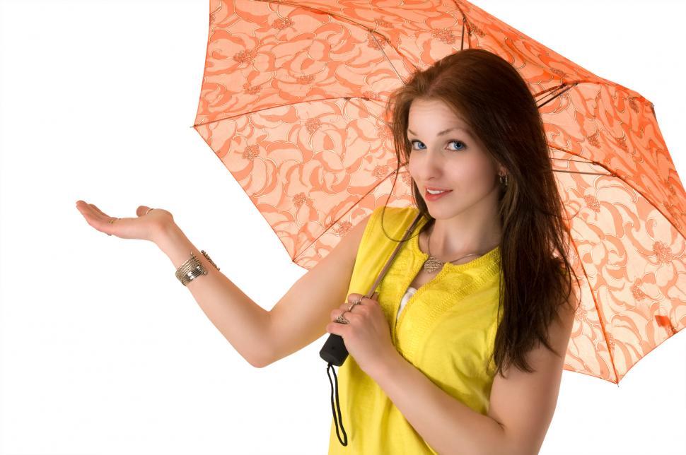 Free Image of Woman with umbrella 